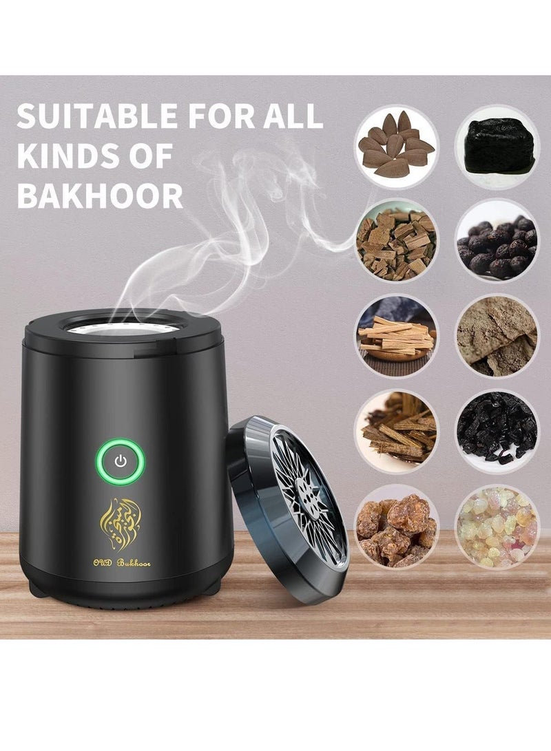 Oud Bukhoor BK18 Electric Diffuser Portable USB Powered Incense Burner for Home Car and Travel - Image 1